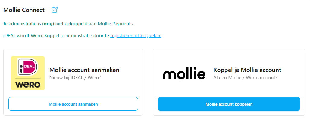 Afbeelding mollie instellingen