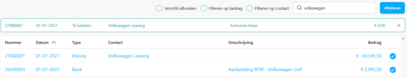 afletteren