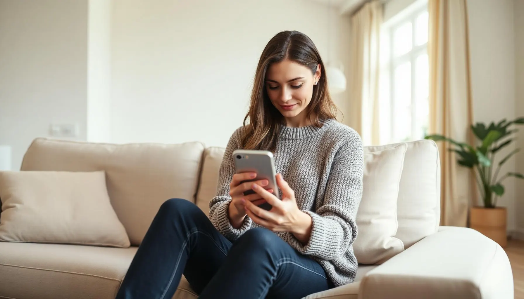 Ondernemer gebruikt Myfinance op de telefoon